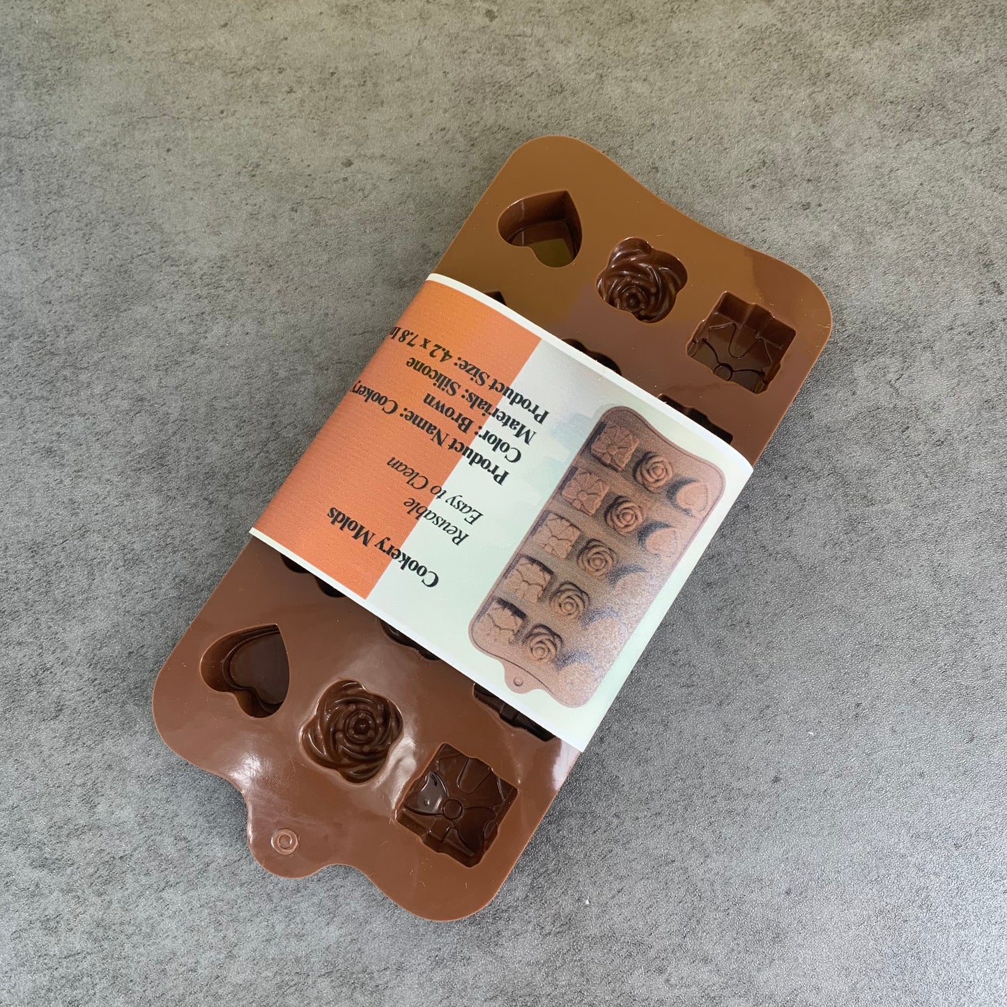 Homtas Non Stick Silicone Chocolate Molds Cookery Molds