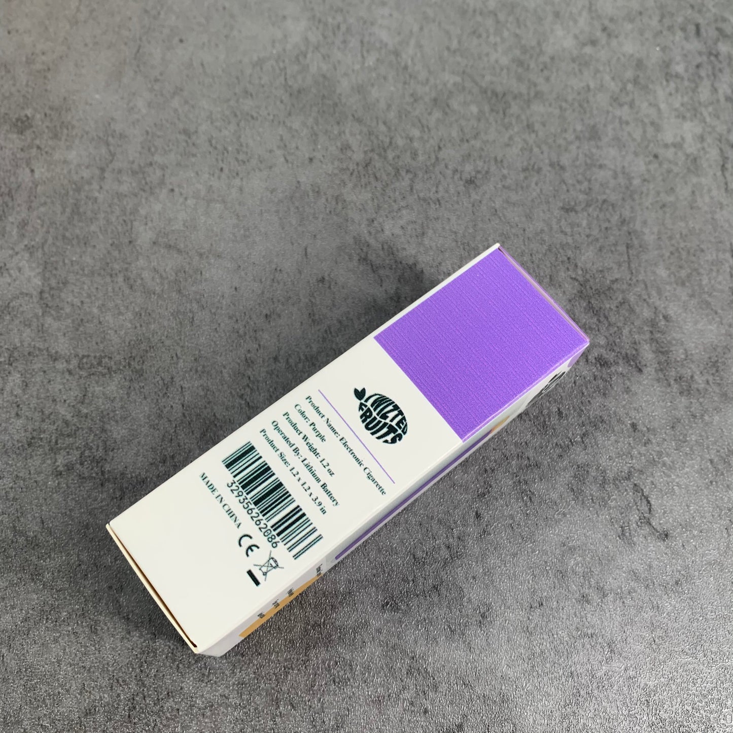 TWIZTED FRUITS Light Nicotine Grape Flavor Content E-cigarettes in Purple