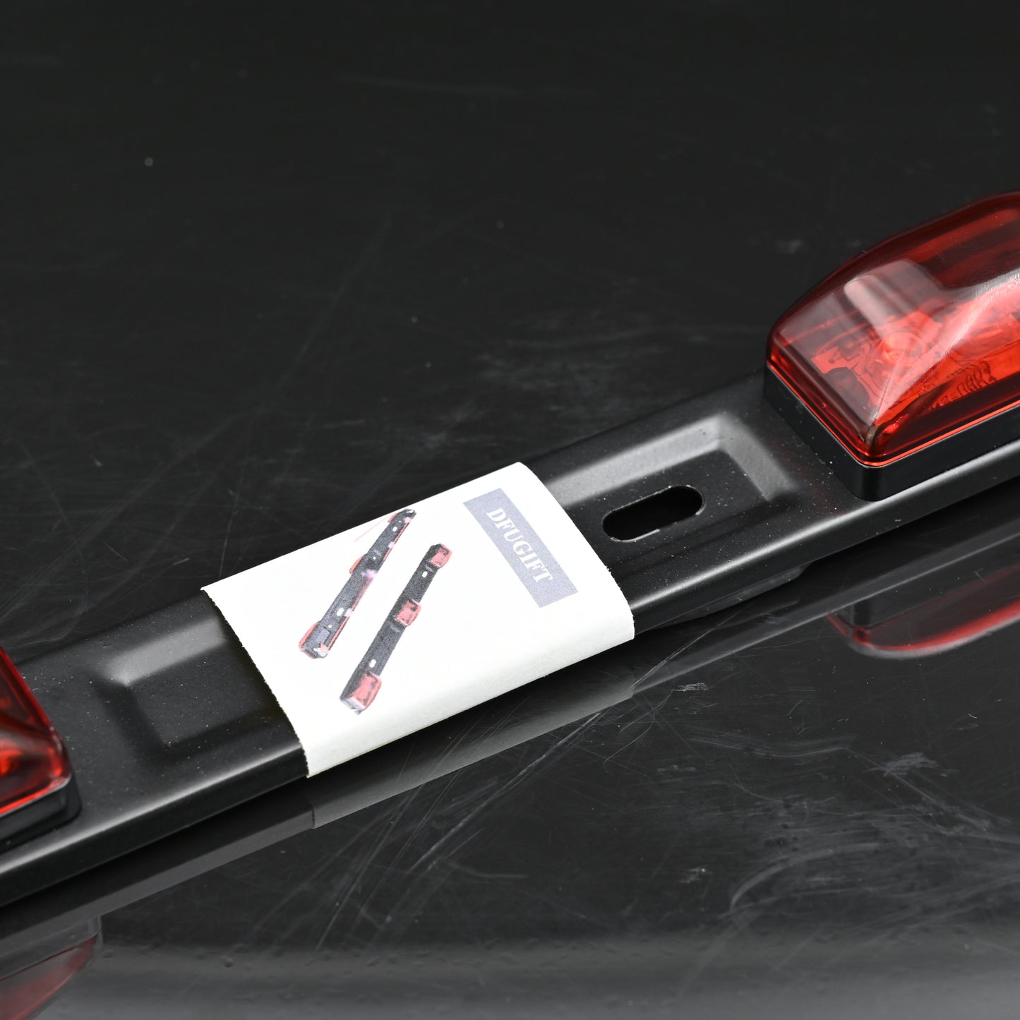 DfuGift Universal 9LED Car Light Bar Vehicles Headlights 12V Red Brake Light