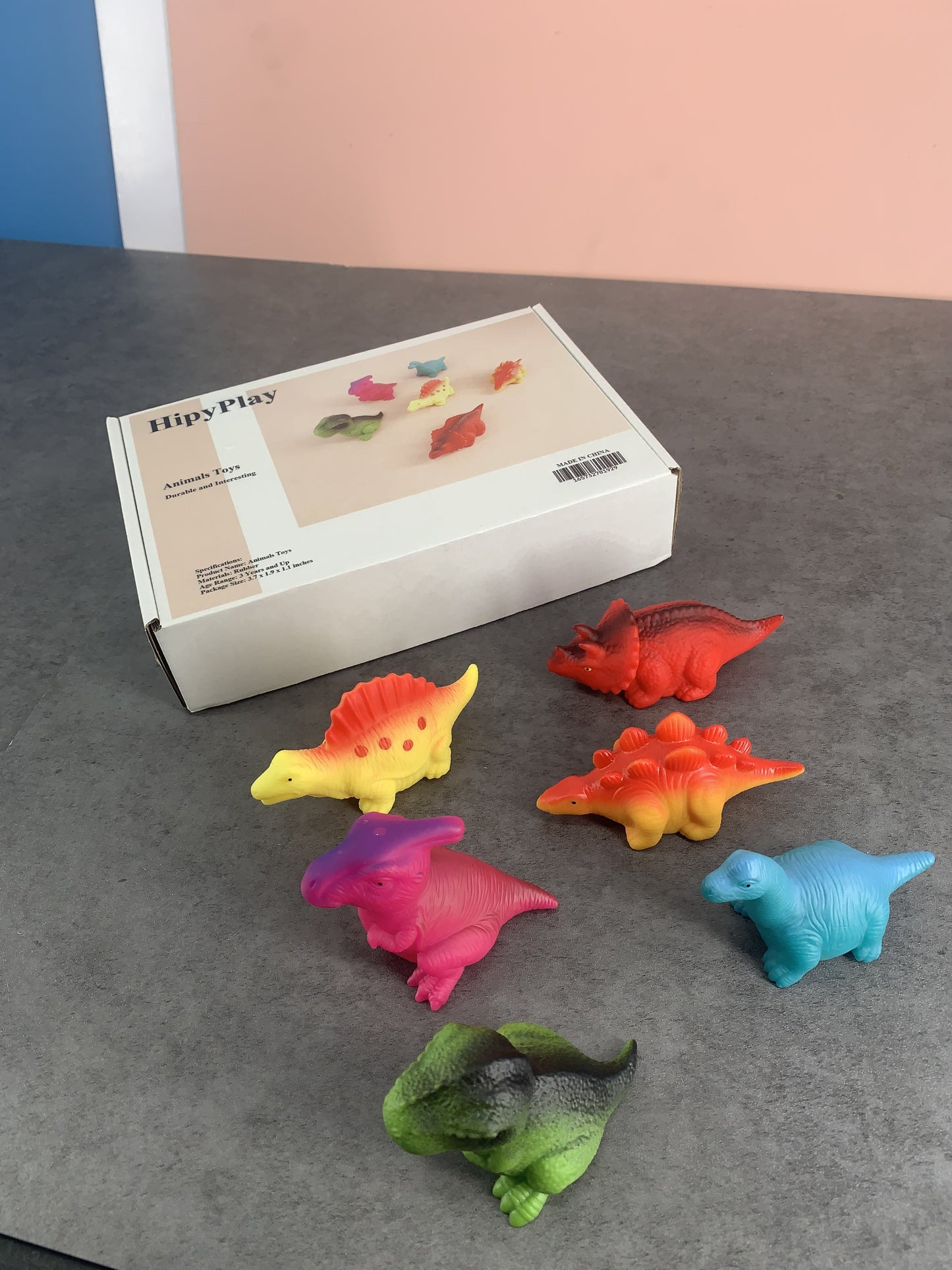 HipyPlay 6Pcs Mini Animals Figures Toys Set Party Favors for Kids