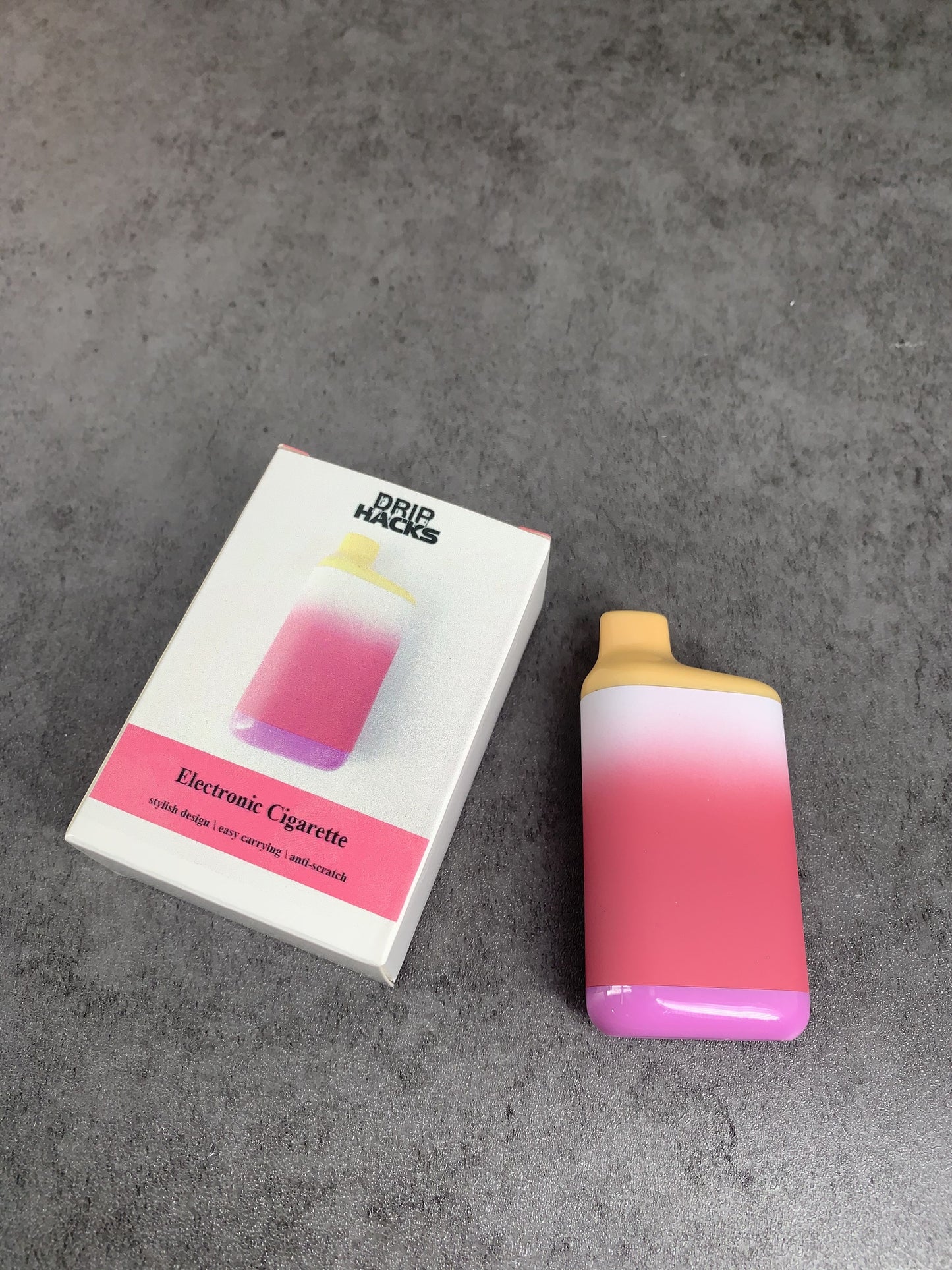 DRIP HACKS Light Nicotine Fruit Flavor Content E-cigarettes in Red