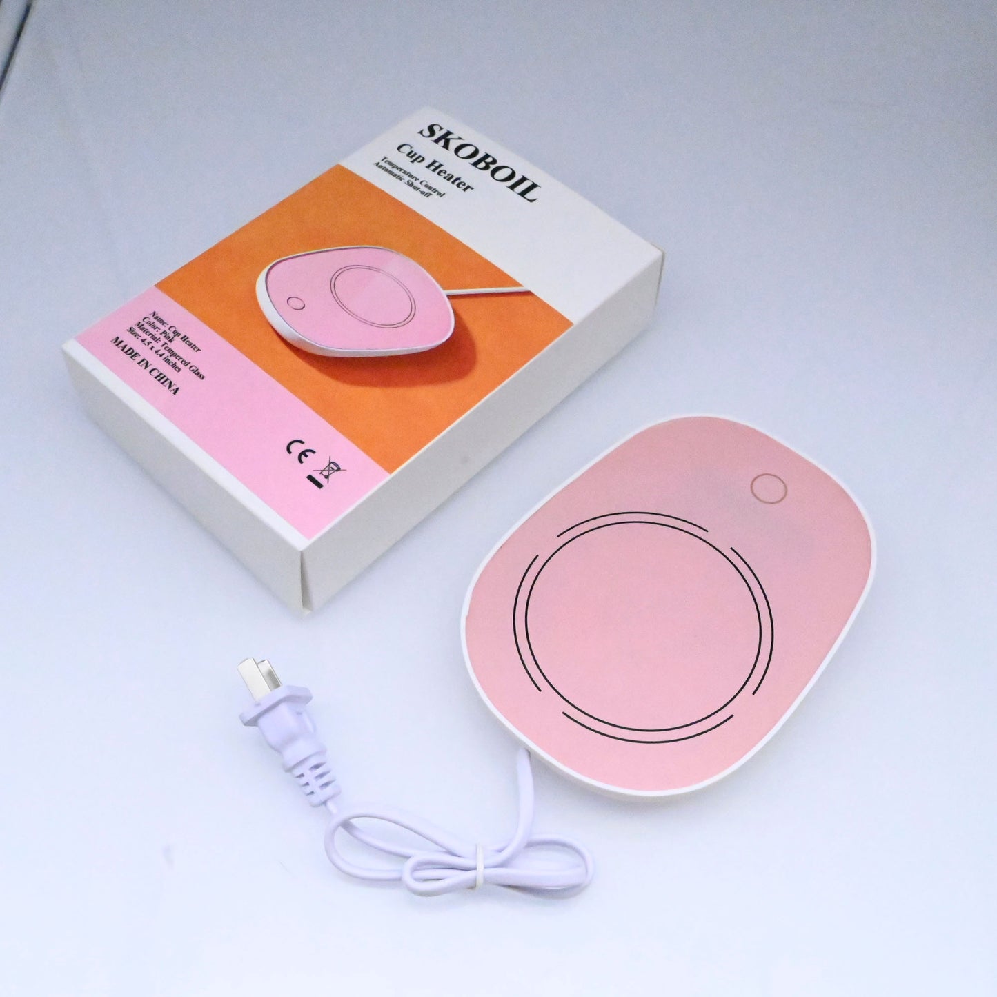 SKOBOIL Cup Heater Pad USB Fast Heating Cup Warmer for Home Desk Office