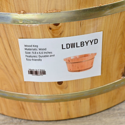 LDWLBYYD Wood Keg Wooden Bucket Foot Bath Barrel