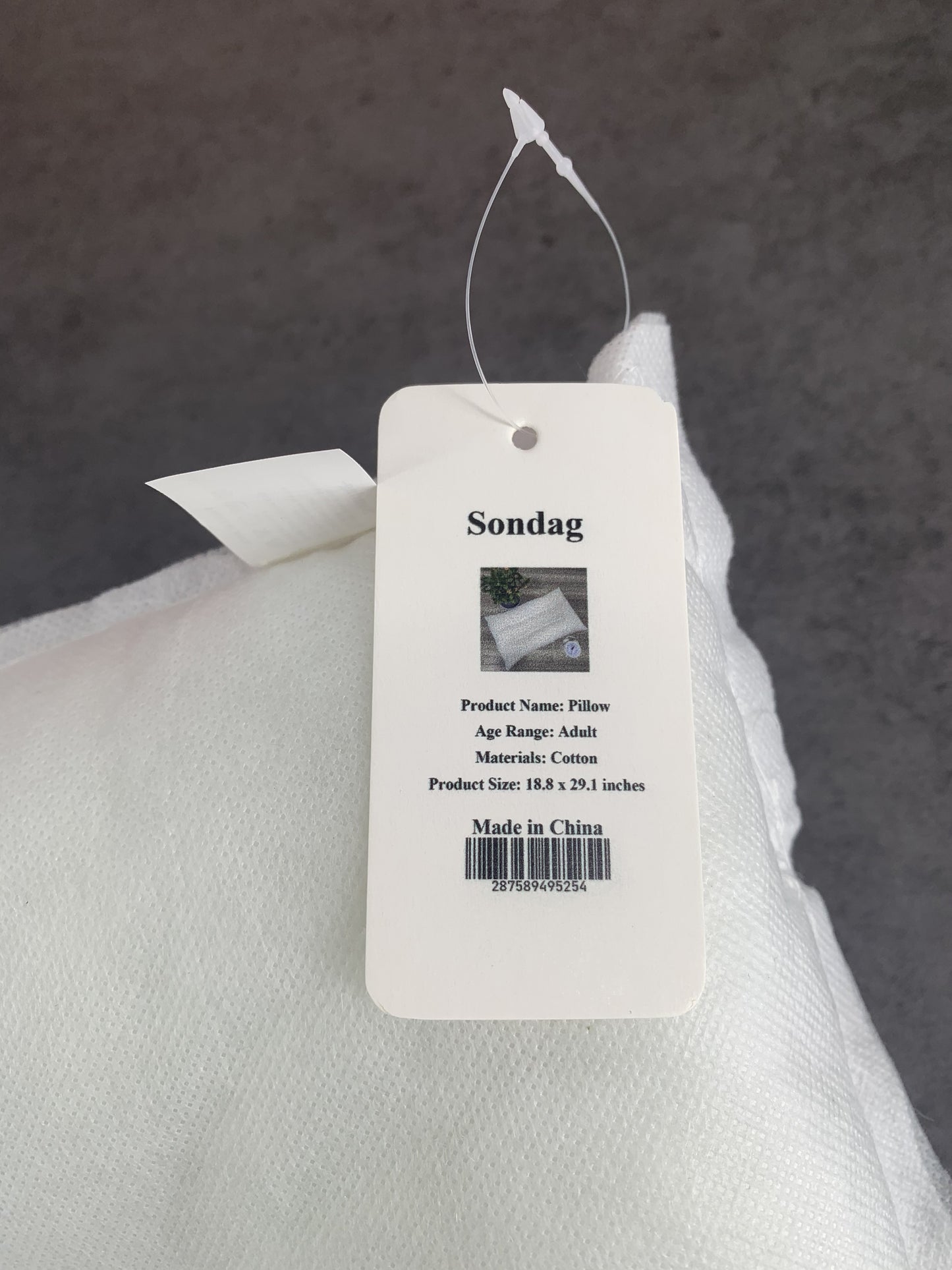 Sondag- Cotton Pillow Bedroom Bed Sleep Cervical Pillow