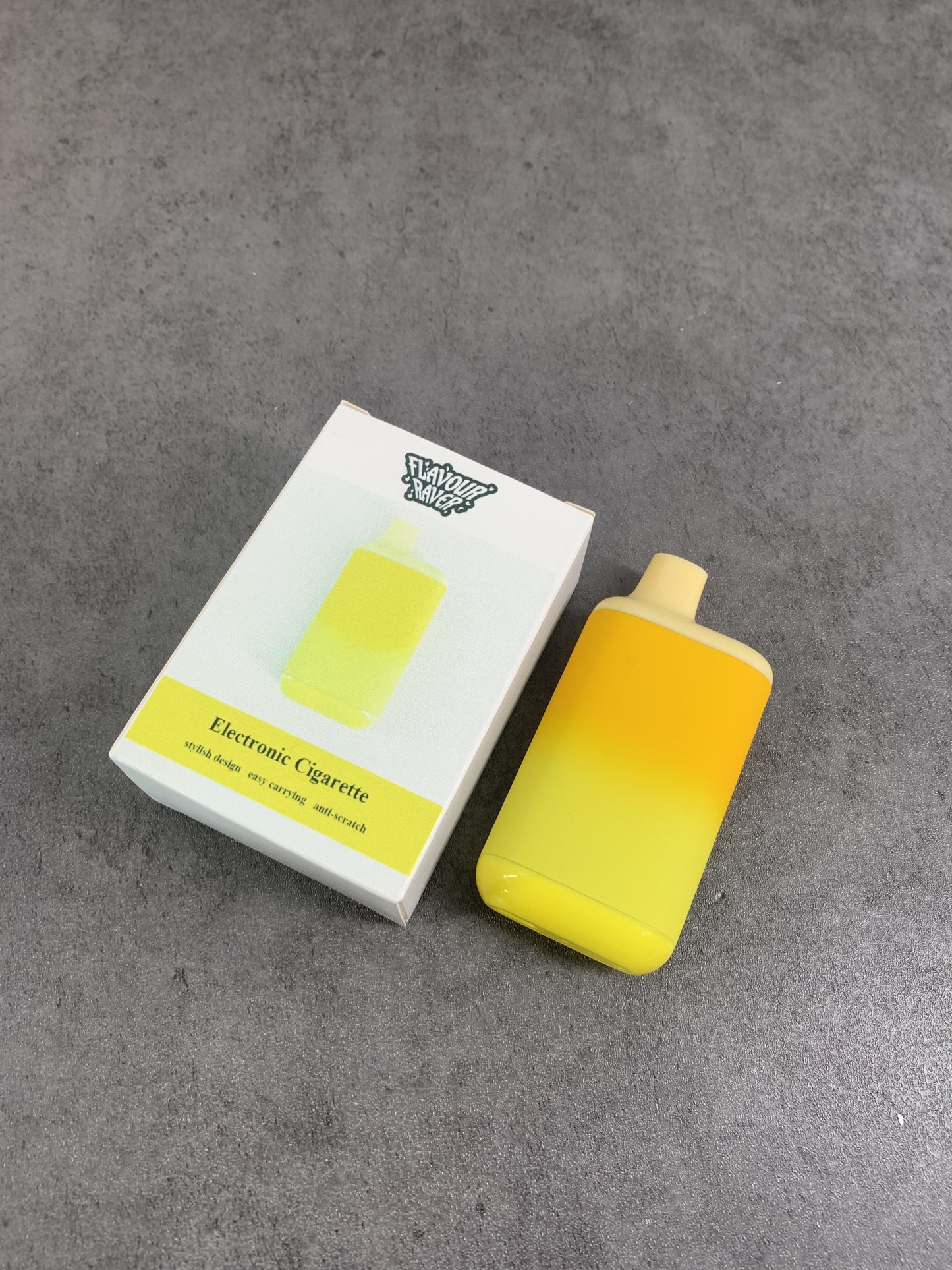 FLAVOUR RAVER Light Nicotine Fruit Flavor Content E-cigarettes in Yellow