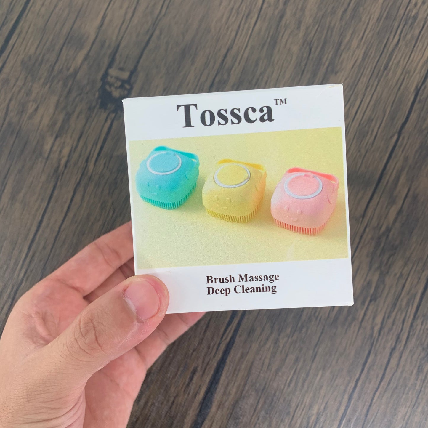 Tossca Soft Silicone Dog Brush in Pink