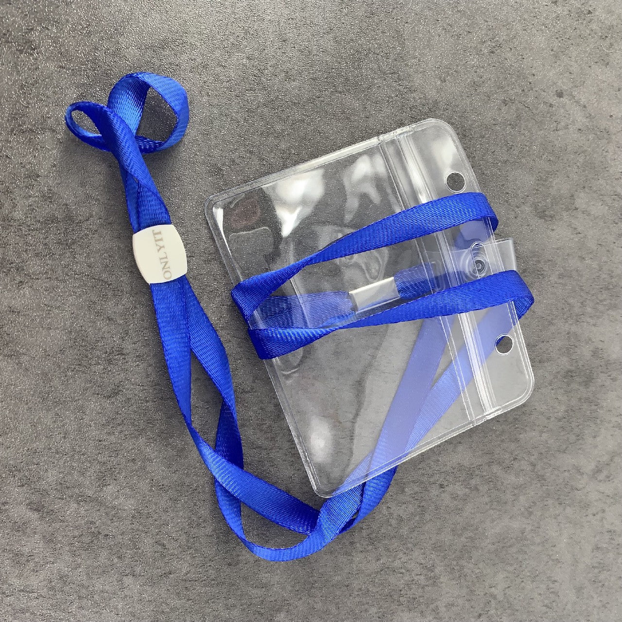 ONLYIT Waterproof Clear Name ID Badge Holders with Lanyard