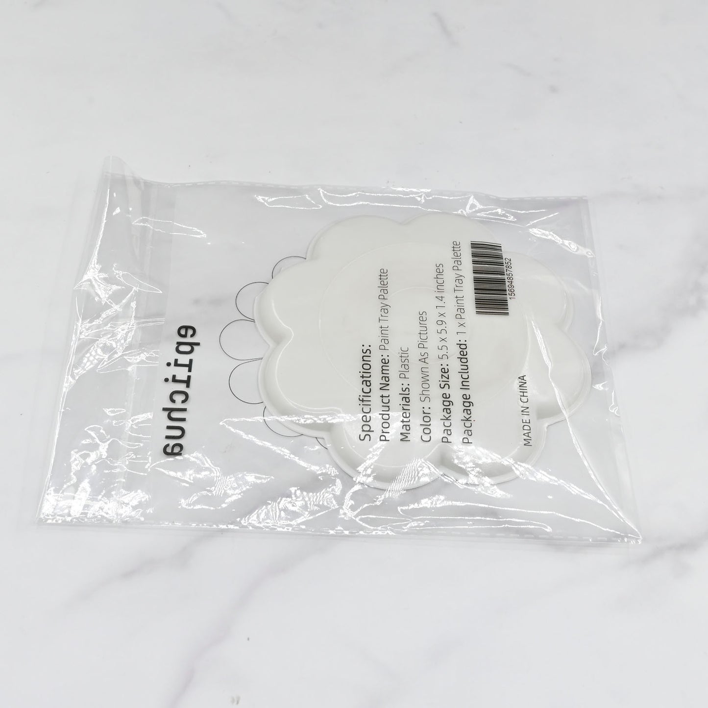 epiichua Paint Palette Tray White Watercolor Palette Pigment Tray Painting Supplies