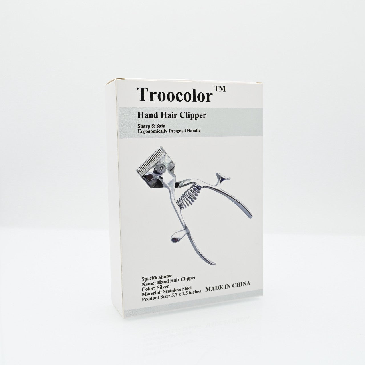 Troocolor Manual Hair Clippers Stainless Steel Non-Electric Hair Cutting Tools