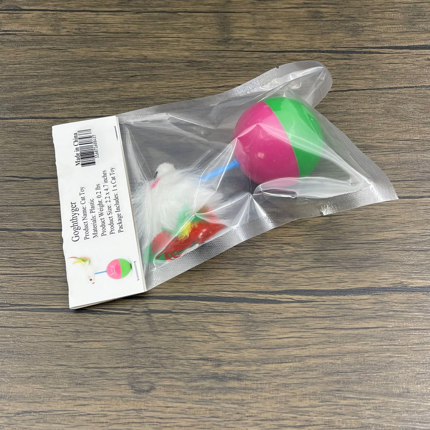 Goghthyger High-quality Tumbler Cat Toy Pet Cat Toy Interactive Kitty Toy with Feather Tumbler