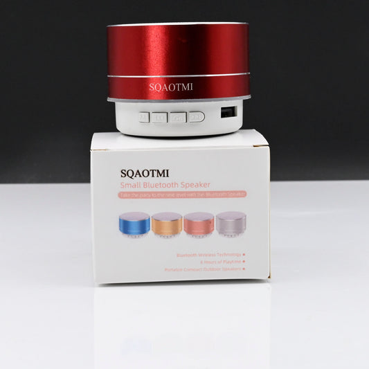 SQAOTMI Audio Speaker Bluetooth Wireless Car Audio USB Charging Speakers Metal Subwoofer