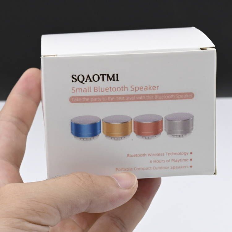 SQAOTMI Audio Speaker Bluetooth Wireless Car Audio USB Charging Speakers Metal Subwoofer