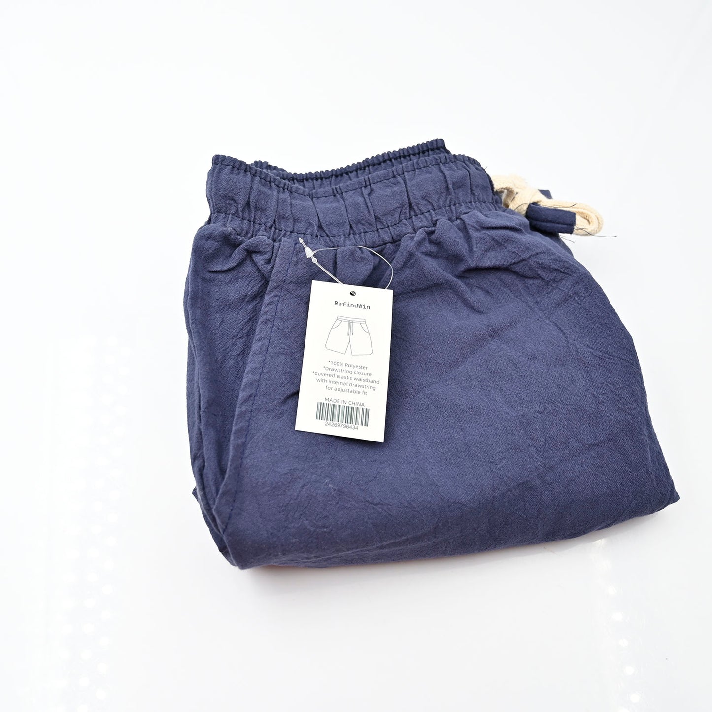 RefindWin Men Everyday Short with Pockets in Blue