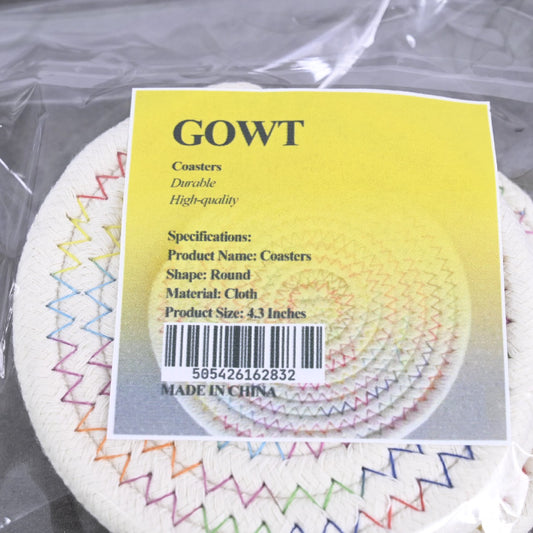 GOWT Coasters for Tabletop Protection for Drinks, Heat-Resistant Coasters