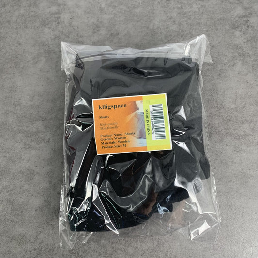 kiligspace High Waist Wide Leg Shorts Autumn And Winter Loose Outer Woolen Casual Shorts