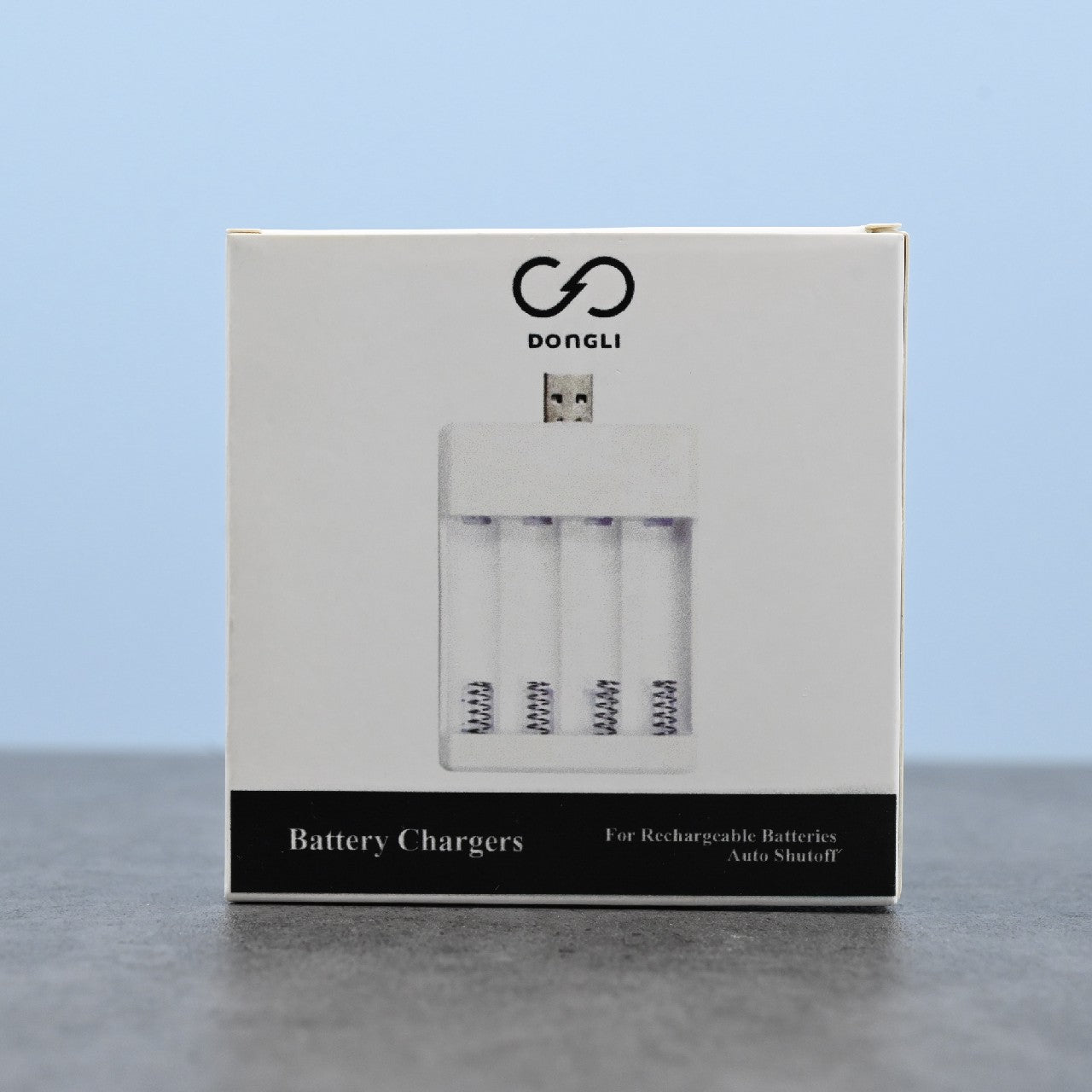 DONGLI 3 Charging Slots Battery Chargers USB High-Speed Charging for Rechargeable Batteries