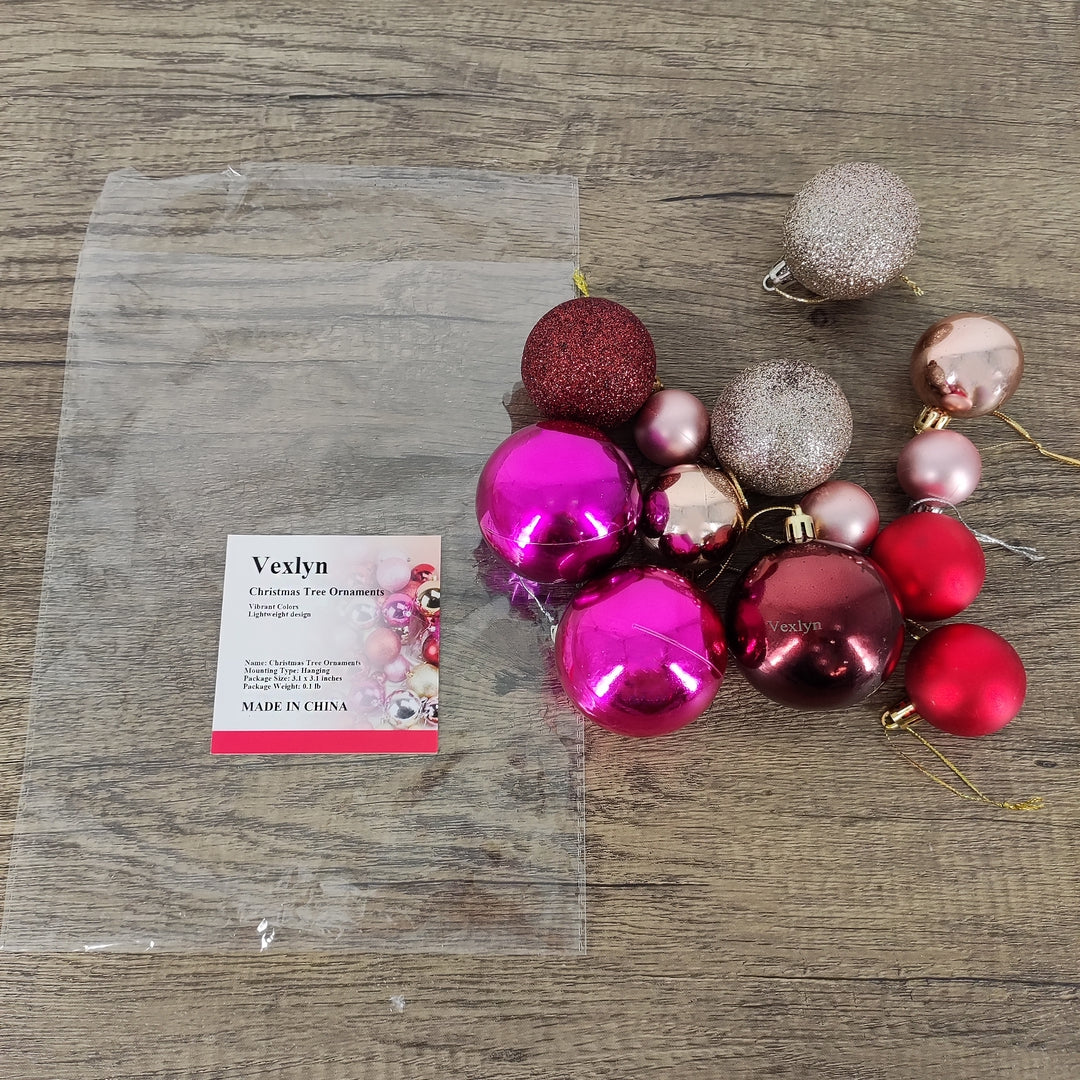 Vexlyn Glittering Cheer: Christmas Tree Ornaments - Sparkling Holiday Decorations for Festive Joy!