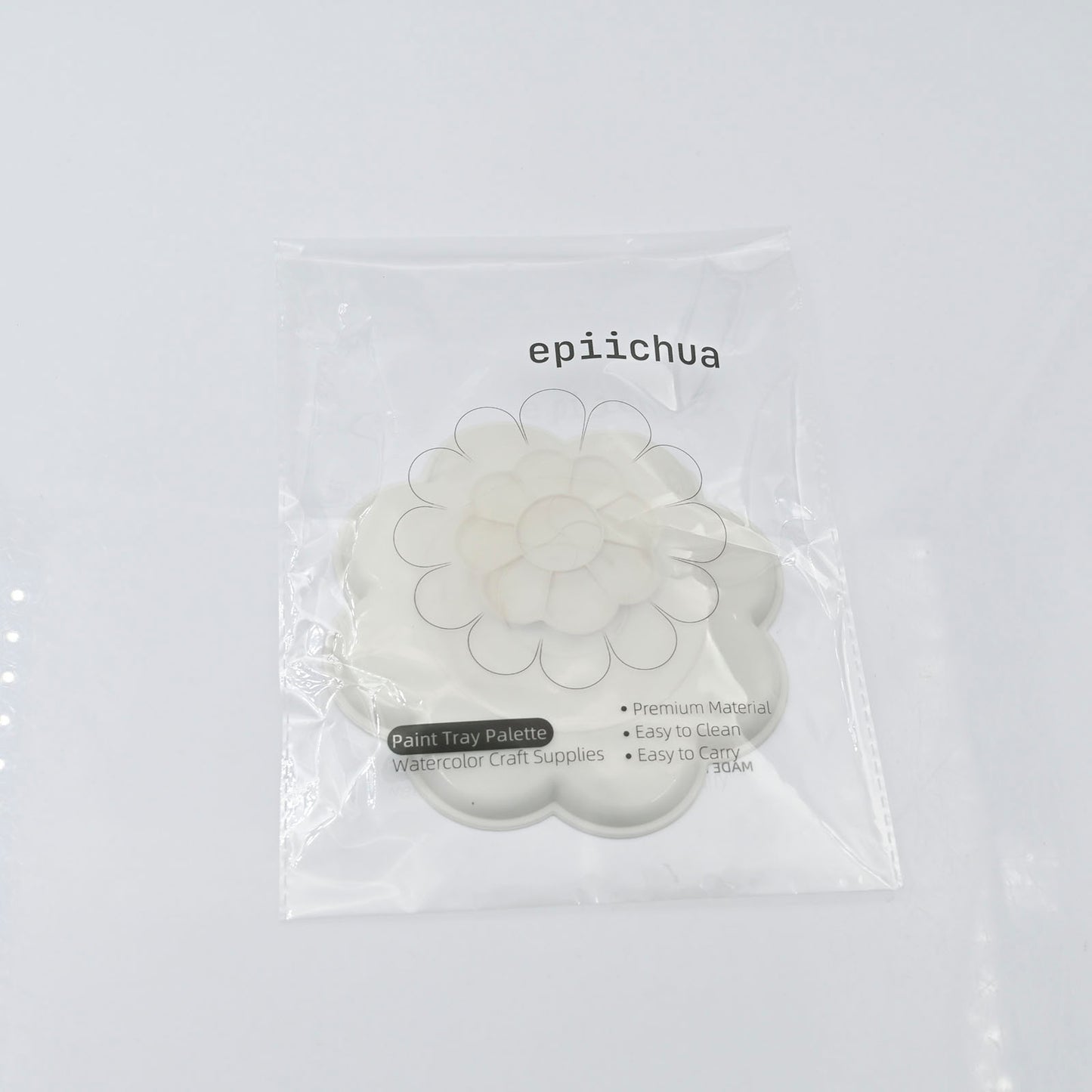 epiichua Paint Palette Tray White Watercolor Palette Pigment Tray Painting Supplies