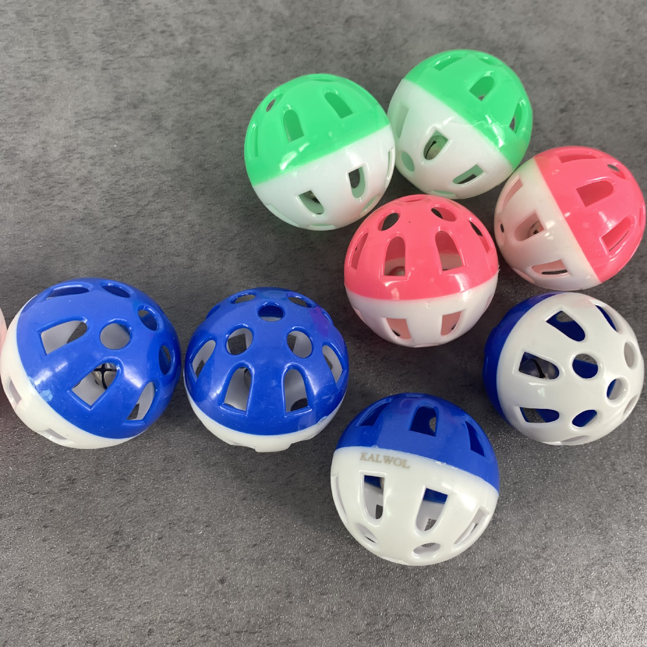 KALWOL Pet Toys Ball with Bell for Cats Dogs