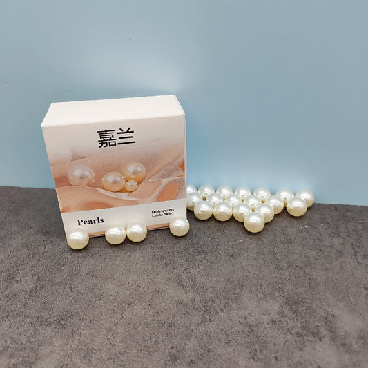 Round Pearls Beads for DIY Craft Necklaces Bracelets Rings Choker Jewelry