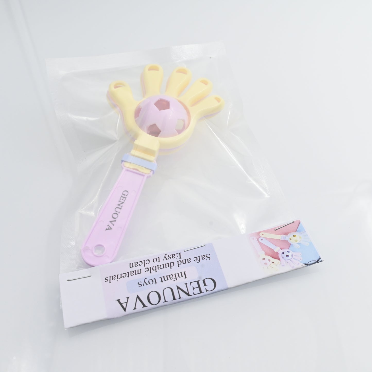 GENUOVA Infant Toys Fashion Colorful Bells Hand Clapper Children Clapping Toy