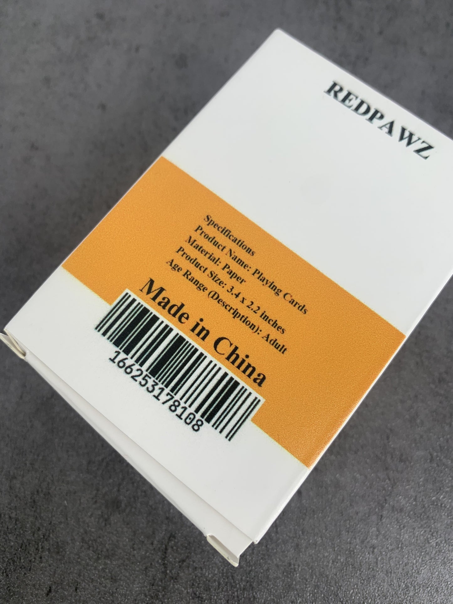 REDPAWZ Standard Paper Playing Card Ordinary Playing Cards