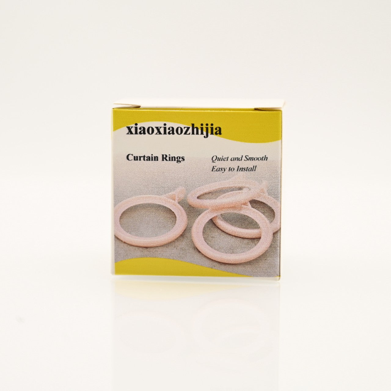 xiaoxiaozhijia PP Curtain Rings, Rose Gold, Durable and Easy to Install