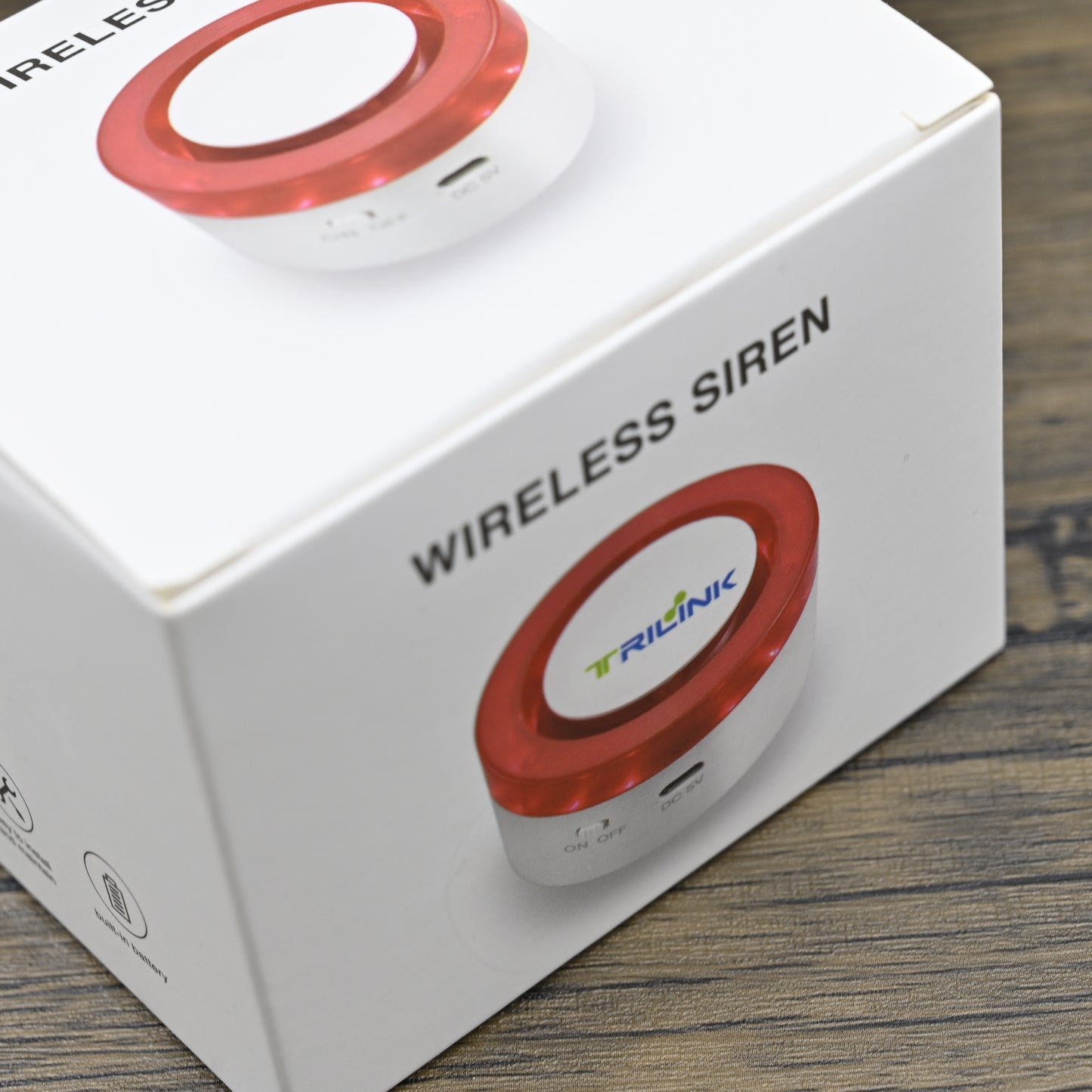 TRILINK Sound Alarms Wireless USB Siren Alarm Detector Sensor Wireless Sound Light Alarm