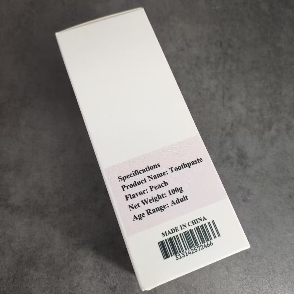 Wajukadueeg Whitening Toothpast Peach Flavor Remove Bad Breath for Sensitive Teeth