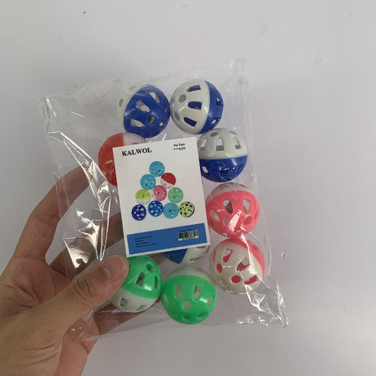 KALWOL Pet Toys Ball with Bell for Cats Dogs