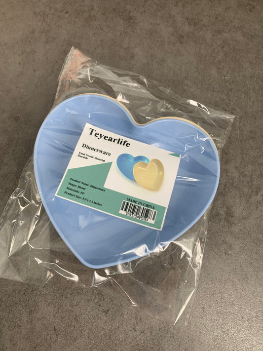 Teyearlife Heart Shaped Dinner Plates Salad Dessert Plate