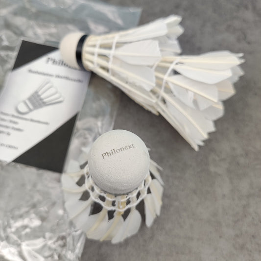 Philonext 3PCS Goose feather Badminton Shuttlecocks Train White