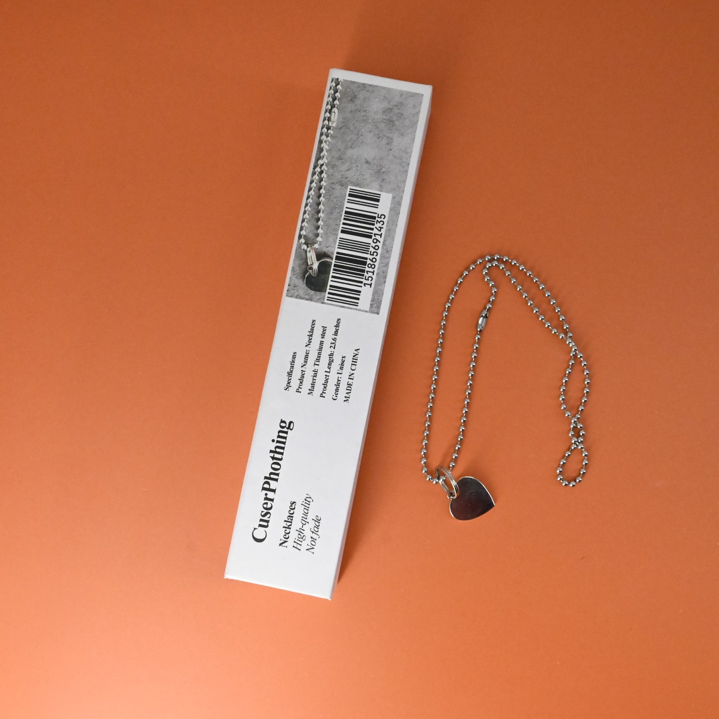 CuserPhothing Heart Necklace for Women Vintage Fashion Metal Necklace