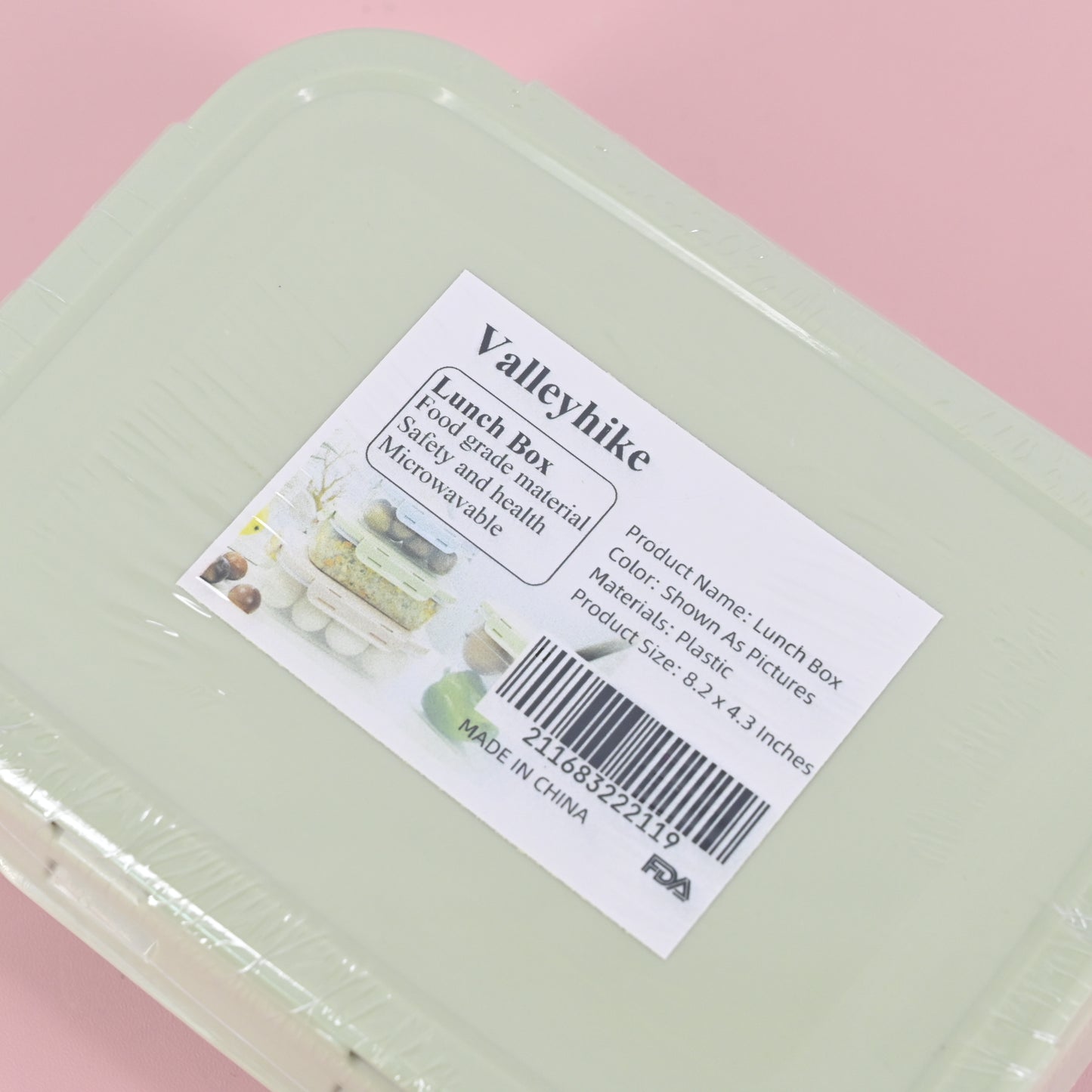 Valleyhike Plastic Bento Lunch Box Prep Containers for Adults