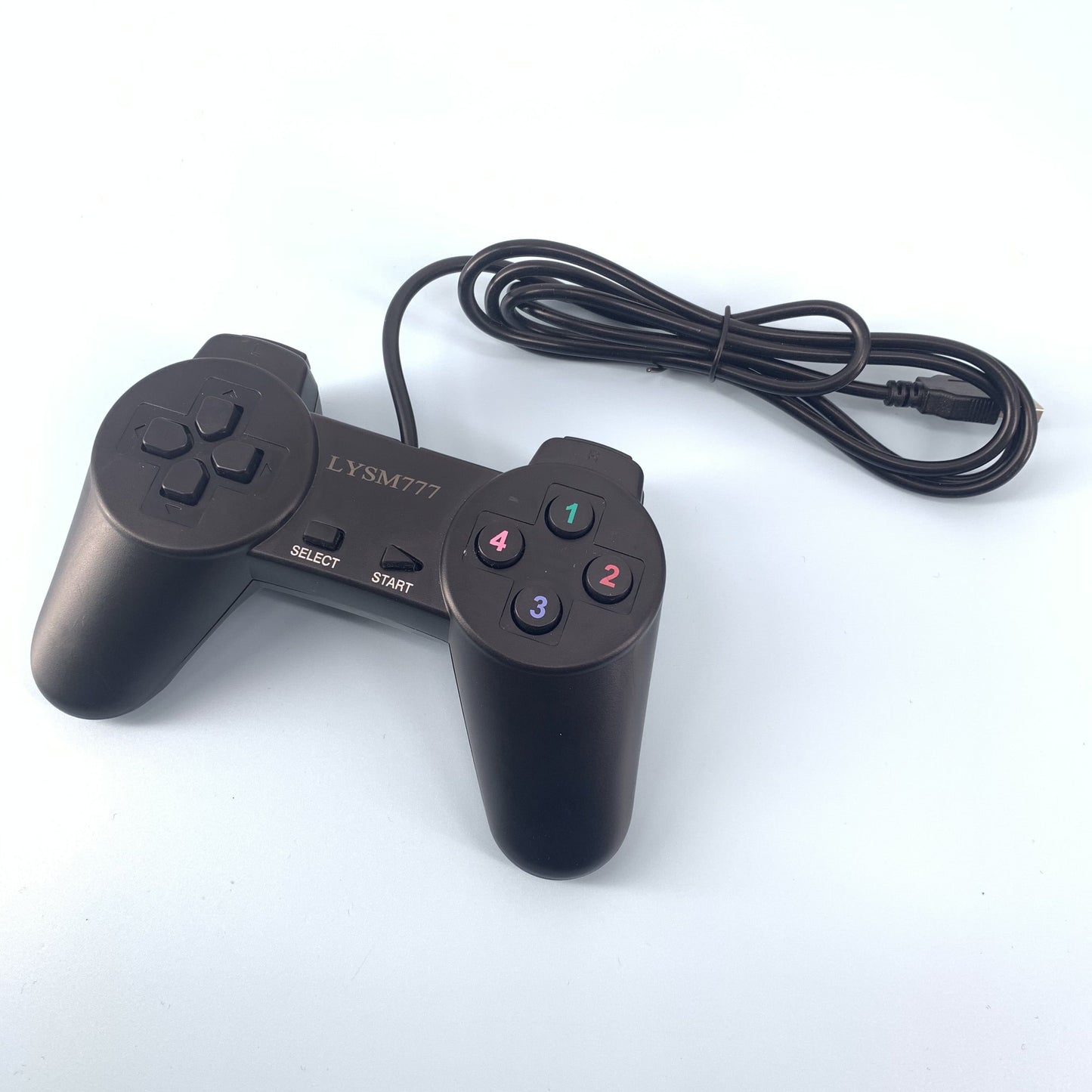 LYSM777 Wired Game Controller with Double Vibrators for Windows PC/ PS3