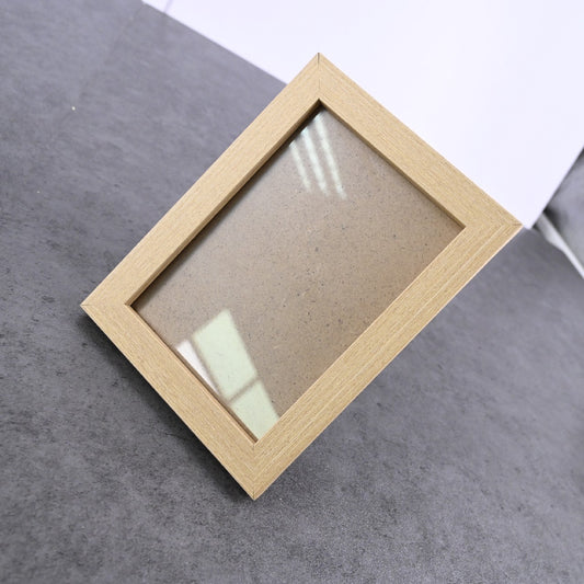 MOGUOBIN 5 Inches MDF Photo Frame Wood Color Picture Frame for Room Ornament
