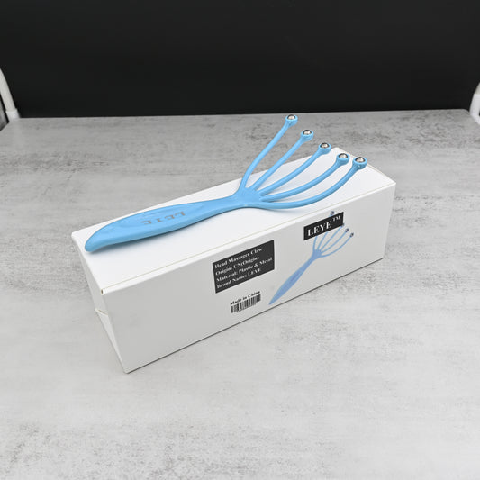 LEYE Head Scalp Neck Massager Comb Roller Stress Relief Massage Apparatus