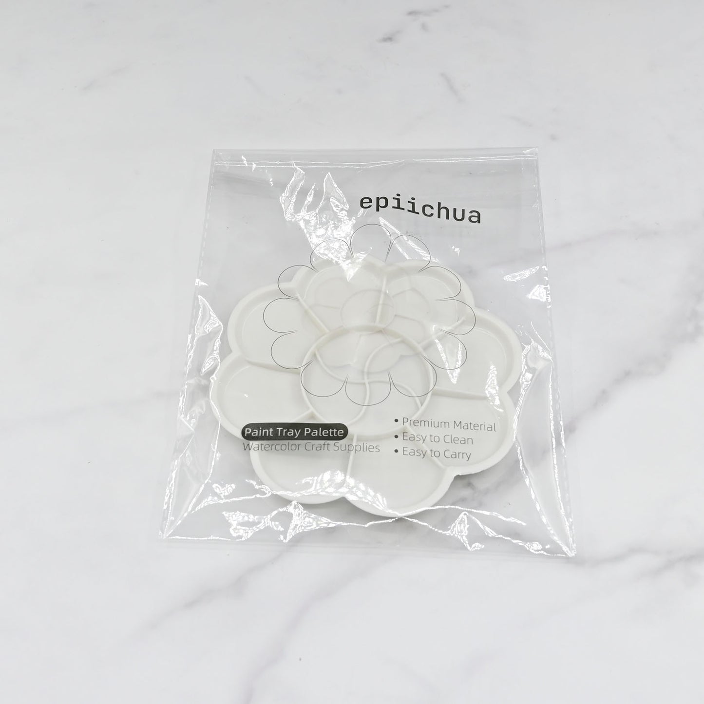 epiichua Paint Palette Tray White Watercolor Palette Pigment Tray Painting Supplies