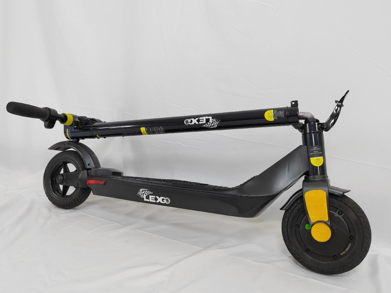 LEXGO LEXGO Electric Scooter, 8.5"solid Tires, Up to 12.5 Miles Range, 250W Motor & 15.5 MPH Portable Folding Commuting Electric Scooter Adults with Double Braking System