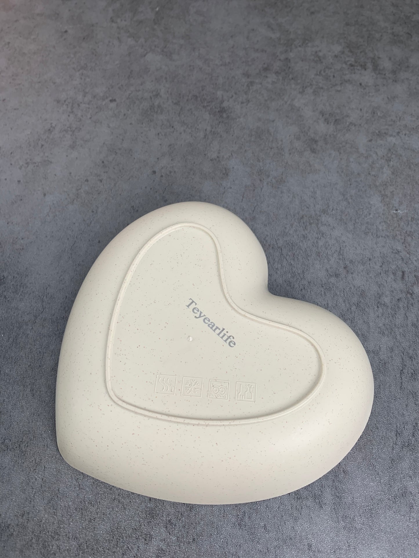 Teyearlife Heart Shaped Dinner Plates Salad Dessert Plate