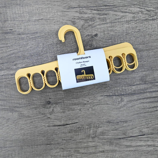 ROOMFITTERS Anti-Slip Storage Hanger, 9-Hole Sock Hangers, Household Clothes Drying Rack In Yellow