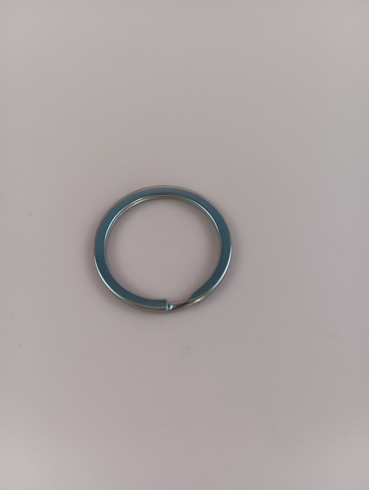 waaoonue 1 Inch Flat Key Ring Metal Key Ring Flat Ring For Home Car Key Attachment
