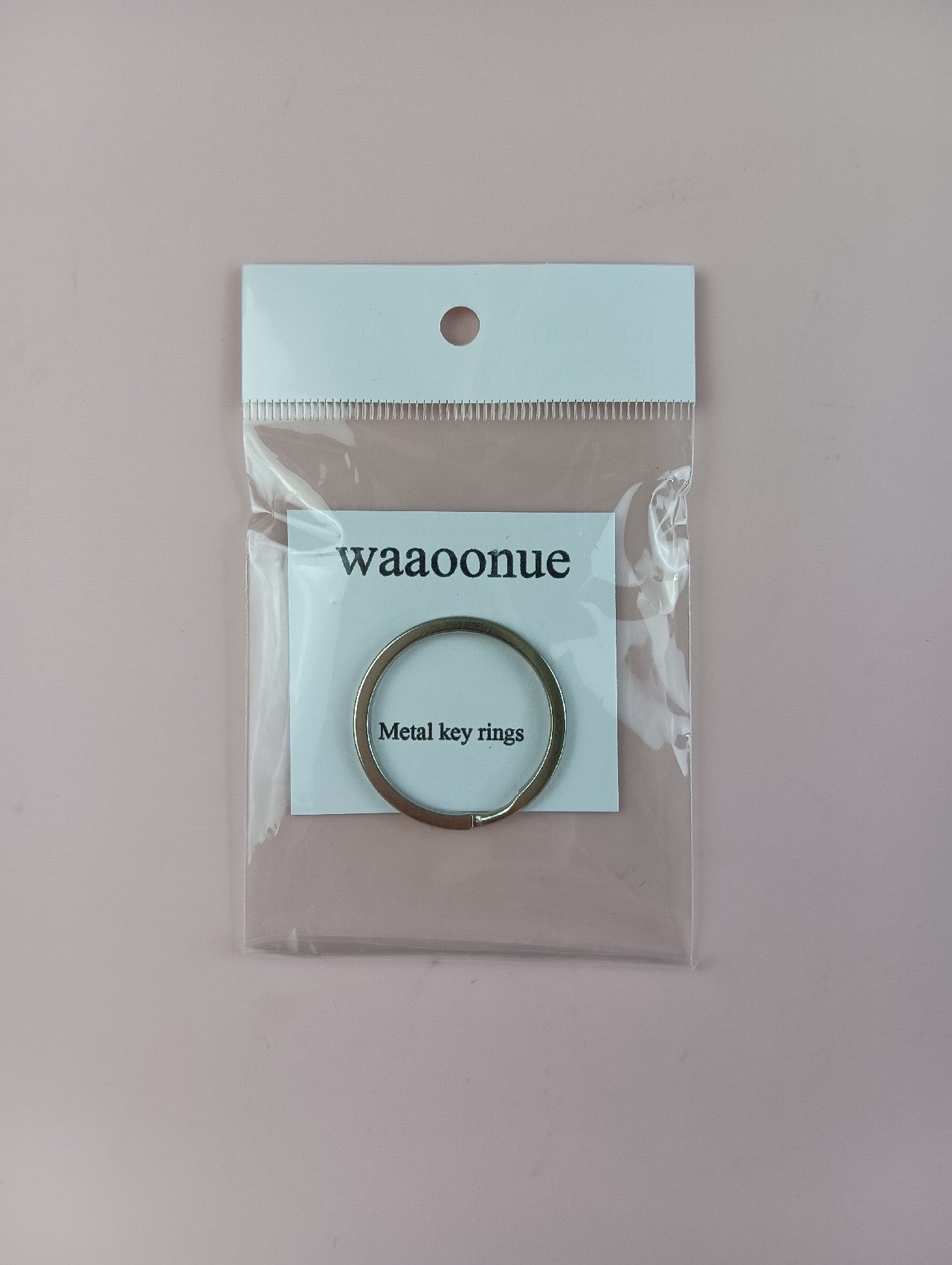 waaoonue 1 Inch Flat Key Ring Metal Key Ring Flat Ring For Home Car Key Attachment
