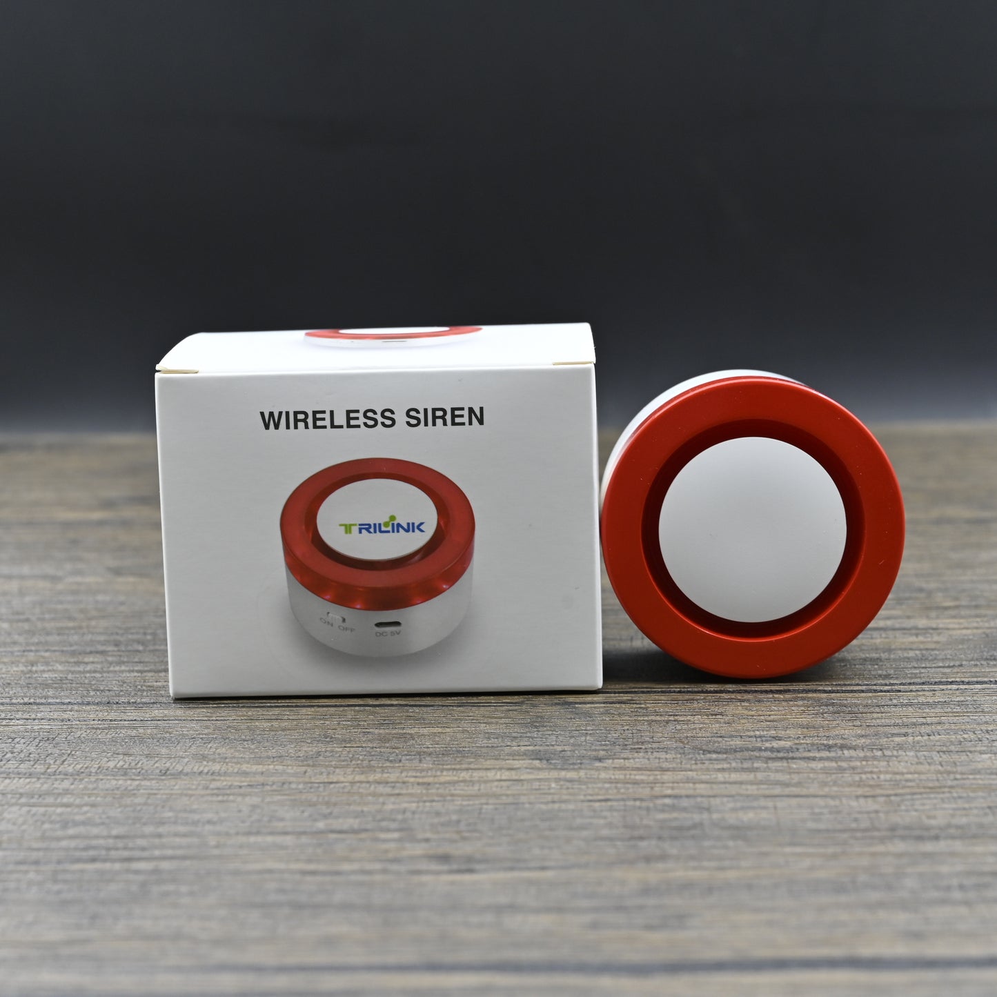 TRILINK Sound Alarms Wireless USB Siren Alarm Detector Sensor Wireless Sound Light Alarm