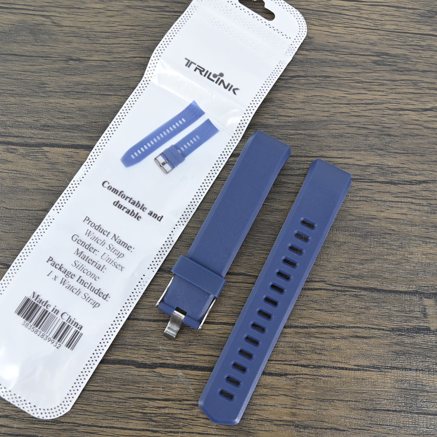 TRILINK 22mm Soft Silicone Strap Universal Elbow Arc Rubber Band Sport Waterproof Replacement