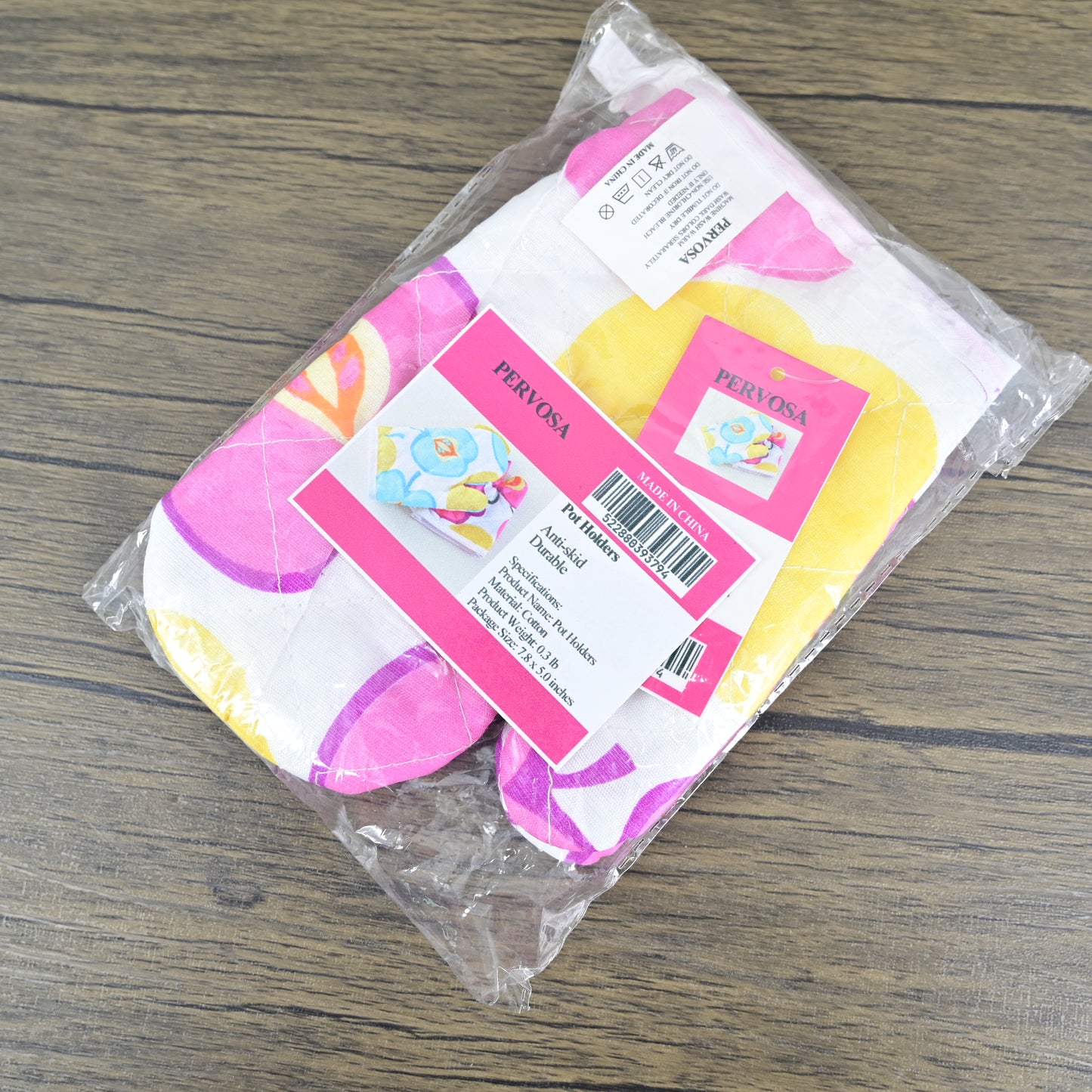 PERVOSA Heat Resistant Oven Mitts Barbecue Mitts Household Kitchen Baking Tools