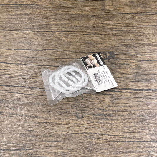 DreamAutumn White Plastic C Shape Bath Shower Ring Loop Bendable Bathroom Curtain Hooks