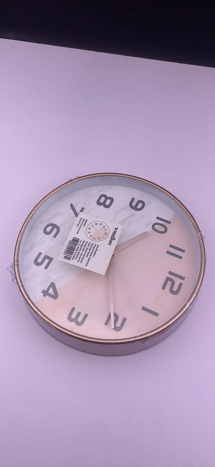 TRILINK European Imitation Marble Wall Clock Simple Modern Design Quartz Clock