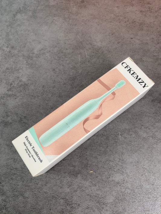 CFKEMZY Blue Electric Toothbrush for Adults and Kids Smart Cleaning and Whitening