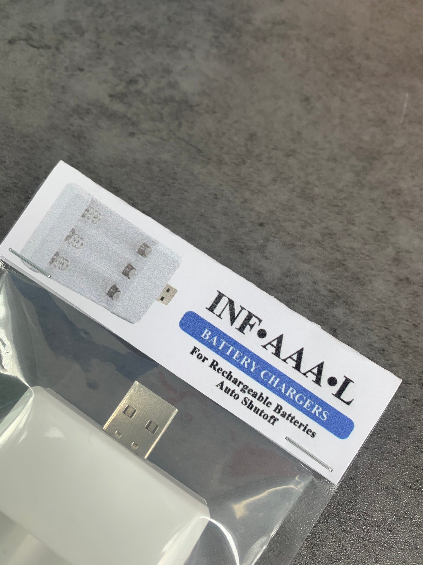 INF•AAA•L 3 Charging Slots Battery Chargers for AA/AAA Rechargeable Batteries